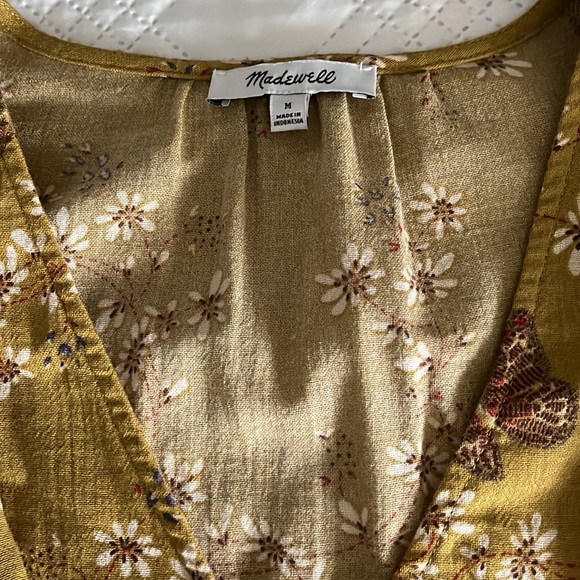 Madewell Sz M poplin blouse. - Picture 2 of 4